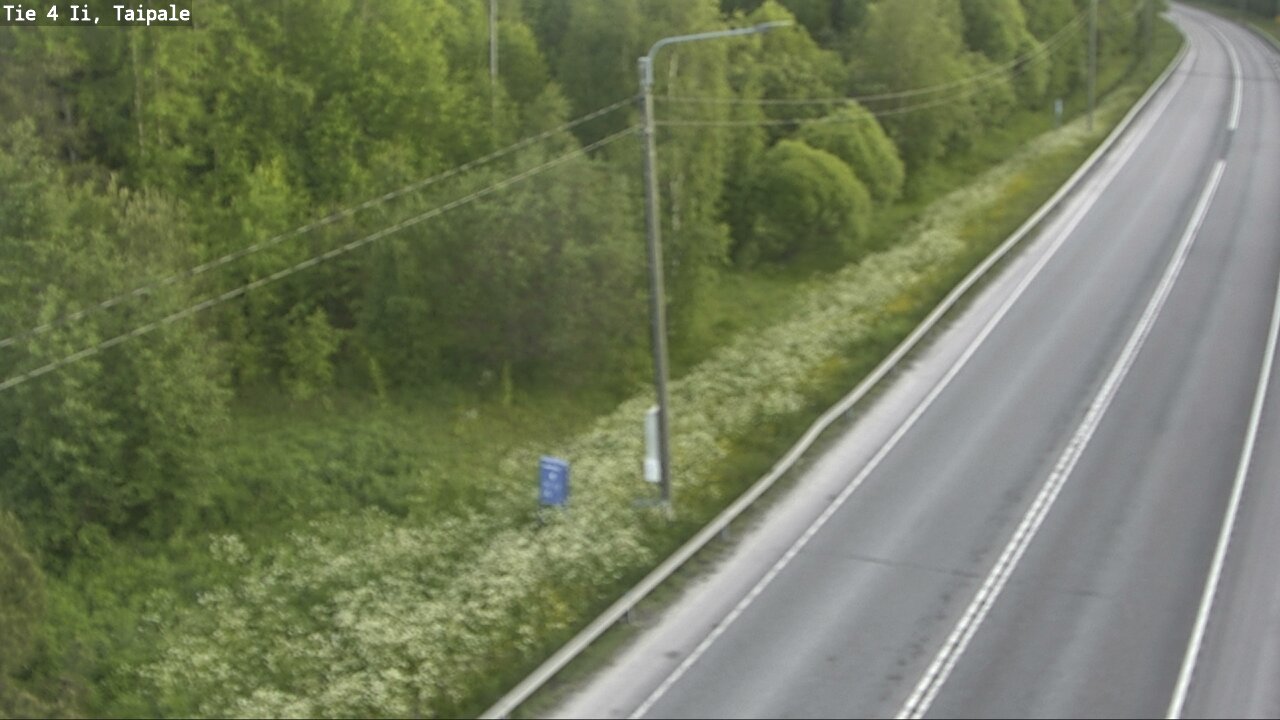Weather Camera Image Road 4 Ii, Taipale, Ii, Pohjois-Pohjanmaa