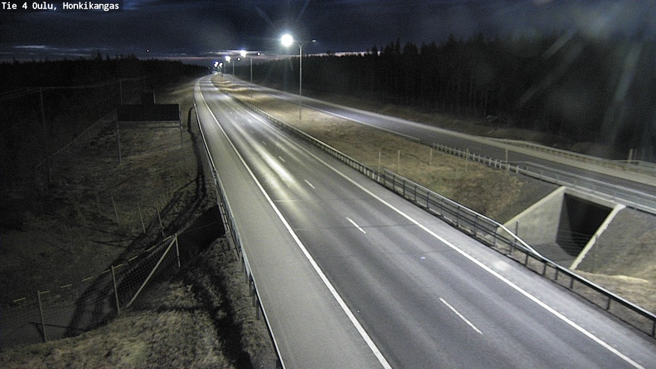 Weather Camera Image Väg 4 Oulu, Honkikangas, Oulu, Pohjois-Pohjanmaa