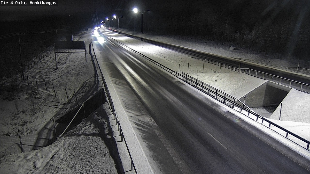 Weather Camera Image Väg 4 Oulu, Honkikangas, Oulu, Pohjois-Pohjanmaa