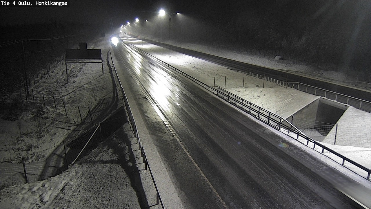 Weather Camera Image Väg 4 Oulu, Honkikangas, Oulu, Pohjois-Pohjanmaa