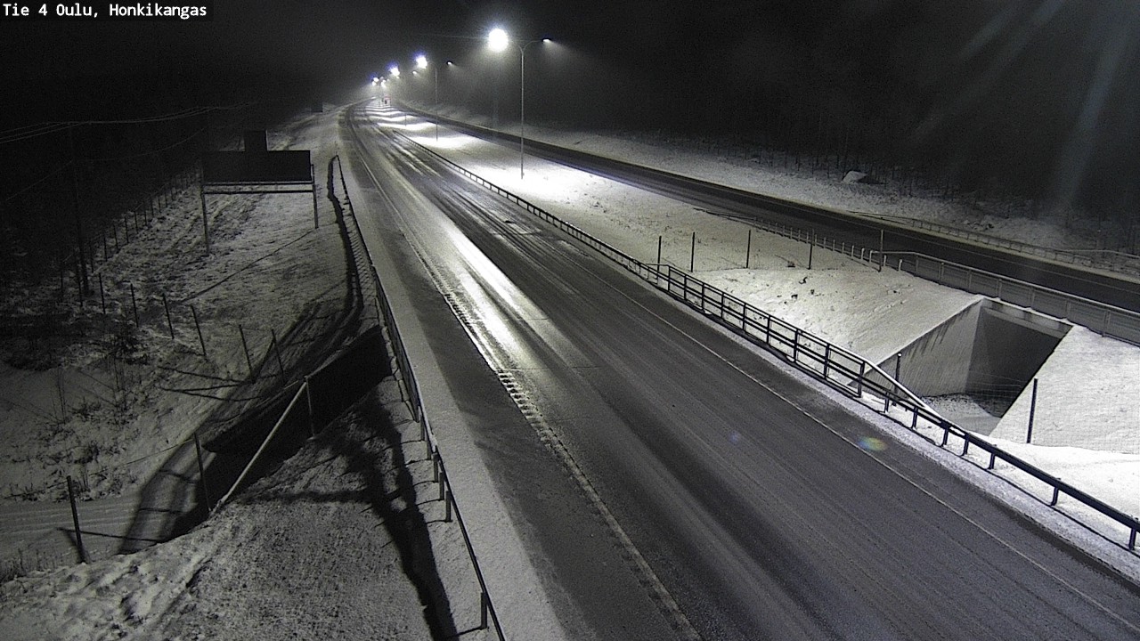 Weather Camera Image Väg 4 Oulu, Honkikangas, Oulu, Pohjois-Pohjanmaa