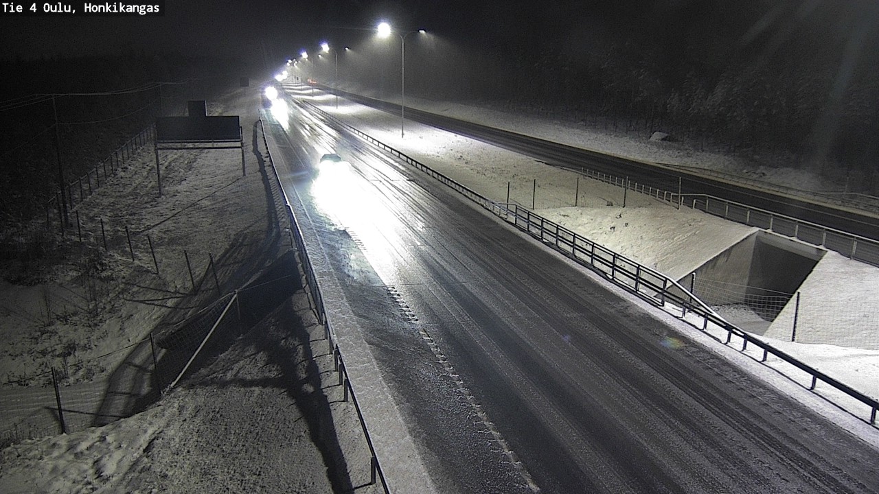 Weather Camera Image Väg 4 Oulu, Honkikangas, Oulu, Pohjois-Pohjanmaa