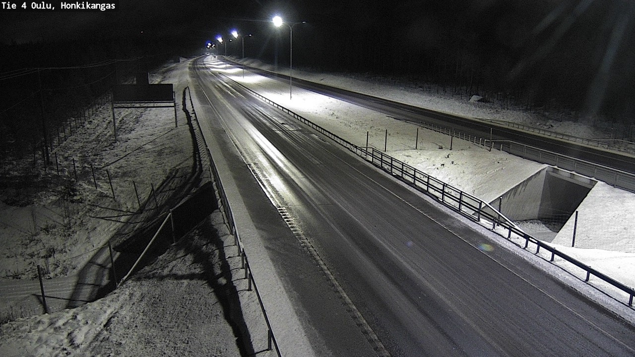 Weather Camera Image Väg 4 Oulu, Honkikangas, Oulu, Pohjois-Pohjanmaa