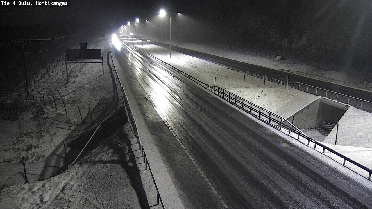 Weather Camera Image Väg 4 Oulu, Honkikangas, Oulu, Pohjois-Pohjanmaa