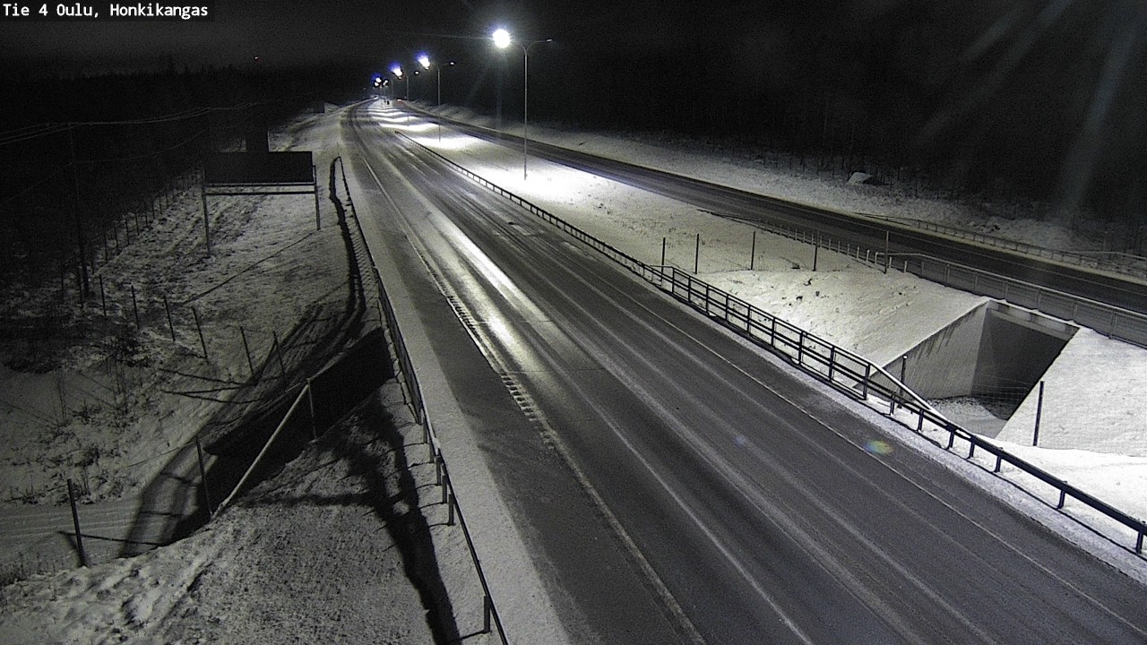 Weather Camera Image Väg 4 Oulu, Honkikangas, Oulu, Pohjois-Pohjanmaa