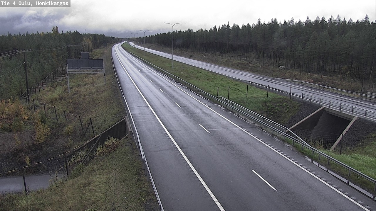 Weather Camera Image Road 4 Oulu, Honkikangas, Oulu, Pohjois-Pohjanmaa