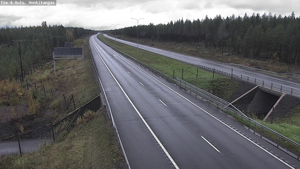 Weather Camera Image Road 4 Oulu, Honkikangas, Oulu, Pohjois-Pohjanmaa