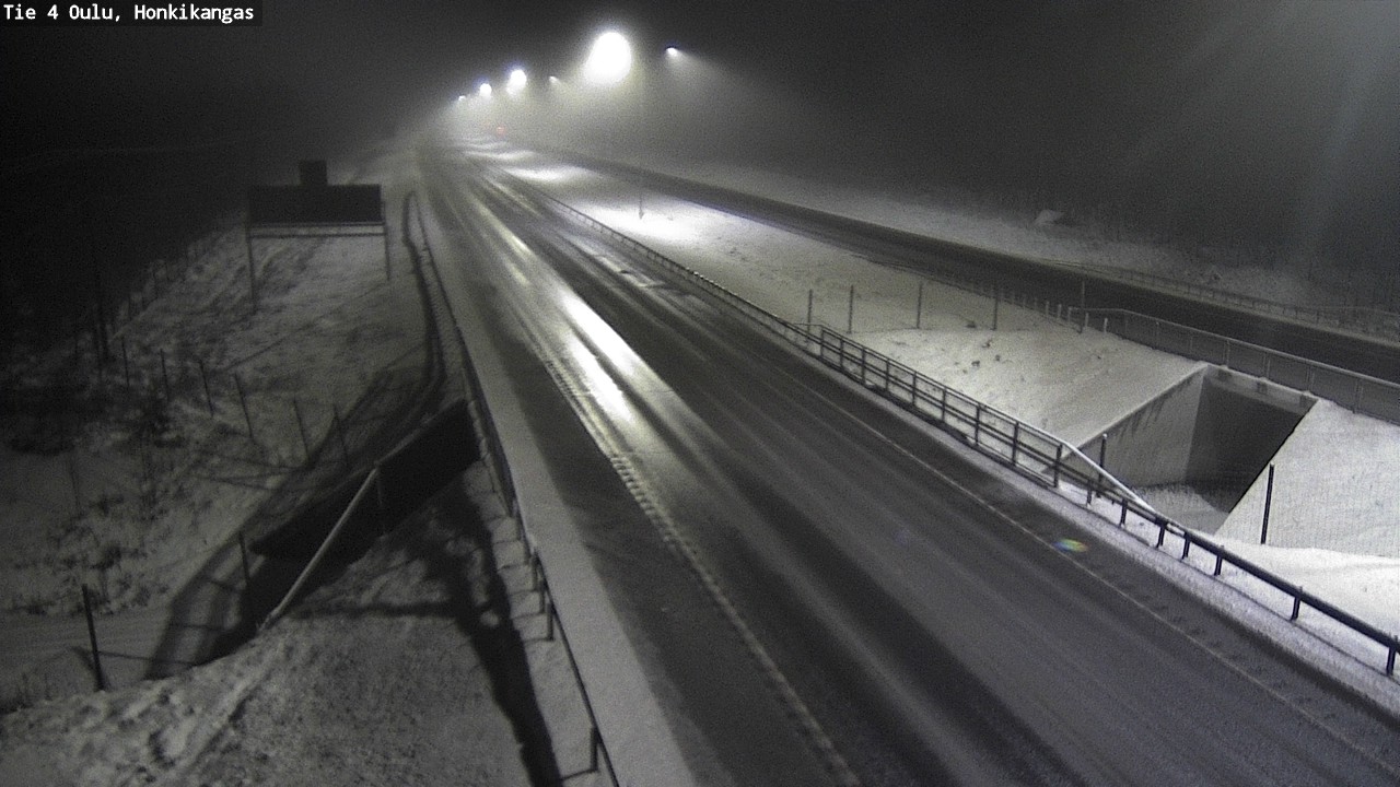 Weather Camera Image Väg 4 Oulu, Honkikangas, Oulu, Pohjois-Pohjanmaa