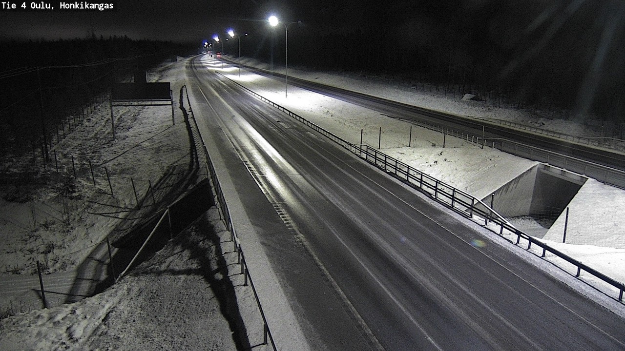 Weather Camera Image Väg 4 Oulu, Honkikangas, Oulu, Pohjois-Pohjanmaa