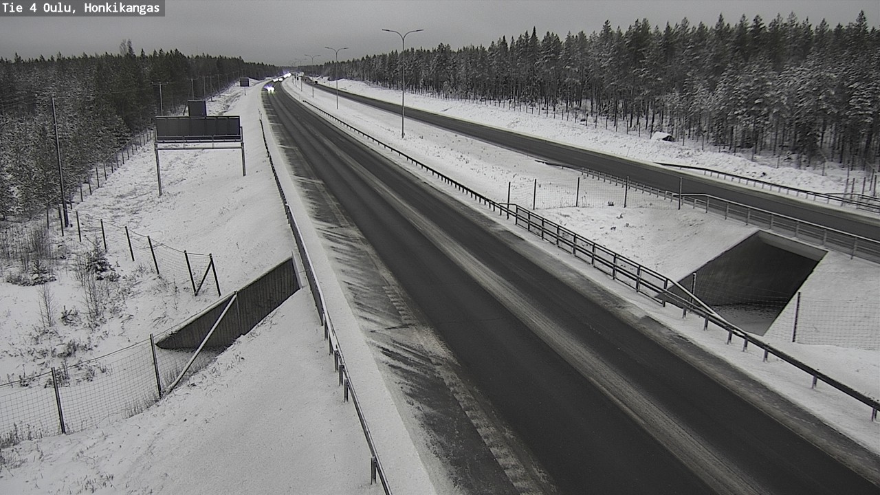 Weather Camera Image Väg 4 Oulu, Honkikangas, Oulu, Pohjois-Pohjanmaa