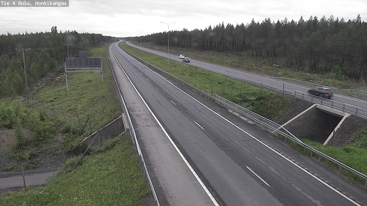 Weather Camera Image Road 4 Oulu, Honkikangas, Oulu, Pohjois-Pohjanmaa