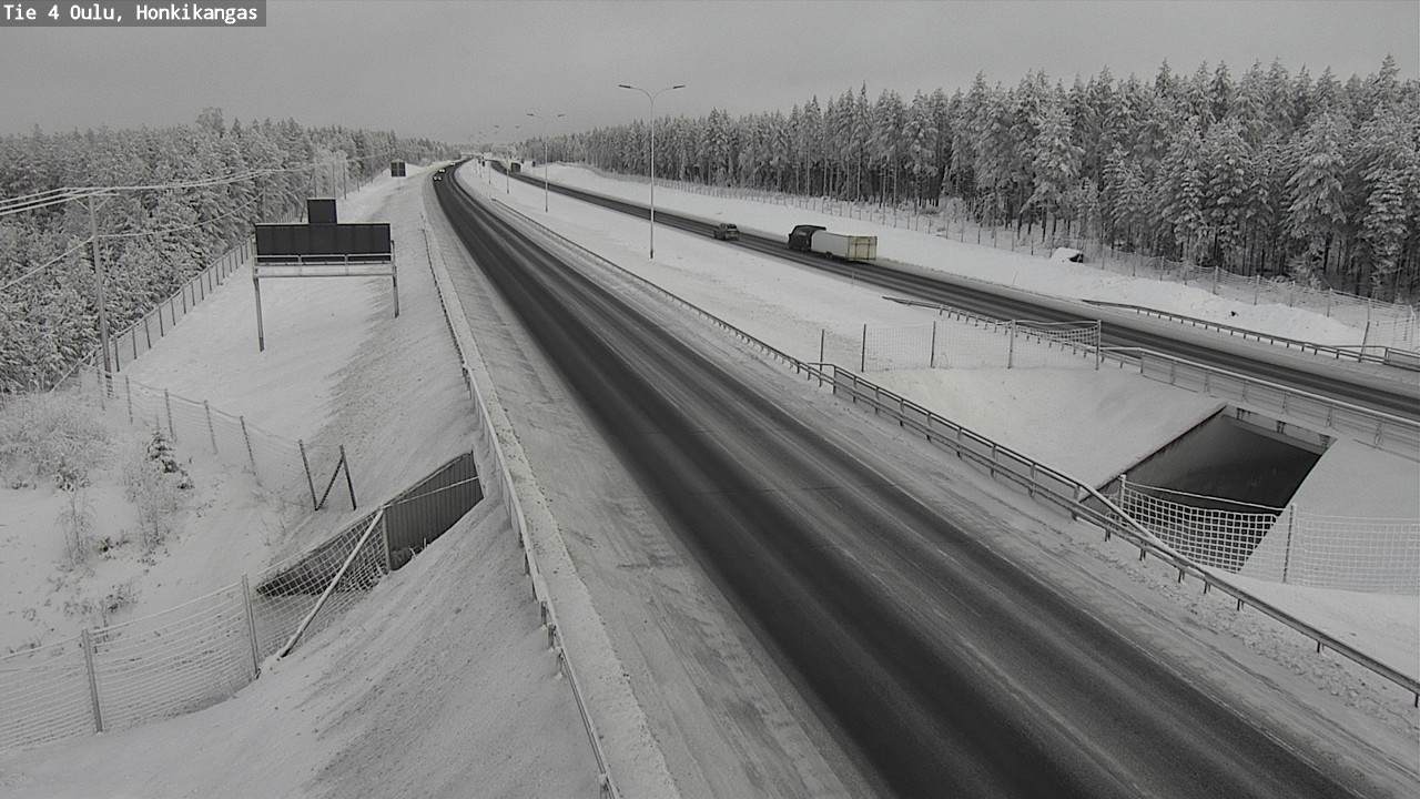 Weather Camera Image Väg 4 Oulu, Honkikangas, Oulu, Pohjois-Pohjanmaa