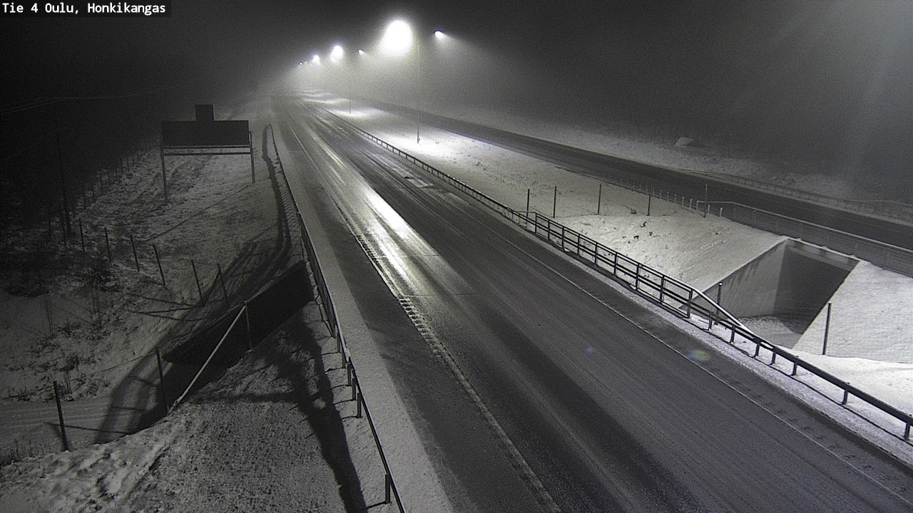 Weather Camera Image Väg 4 Oulu, Honkikangas, Oulu, Pohjois-Pohjanmaa