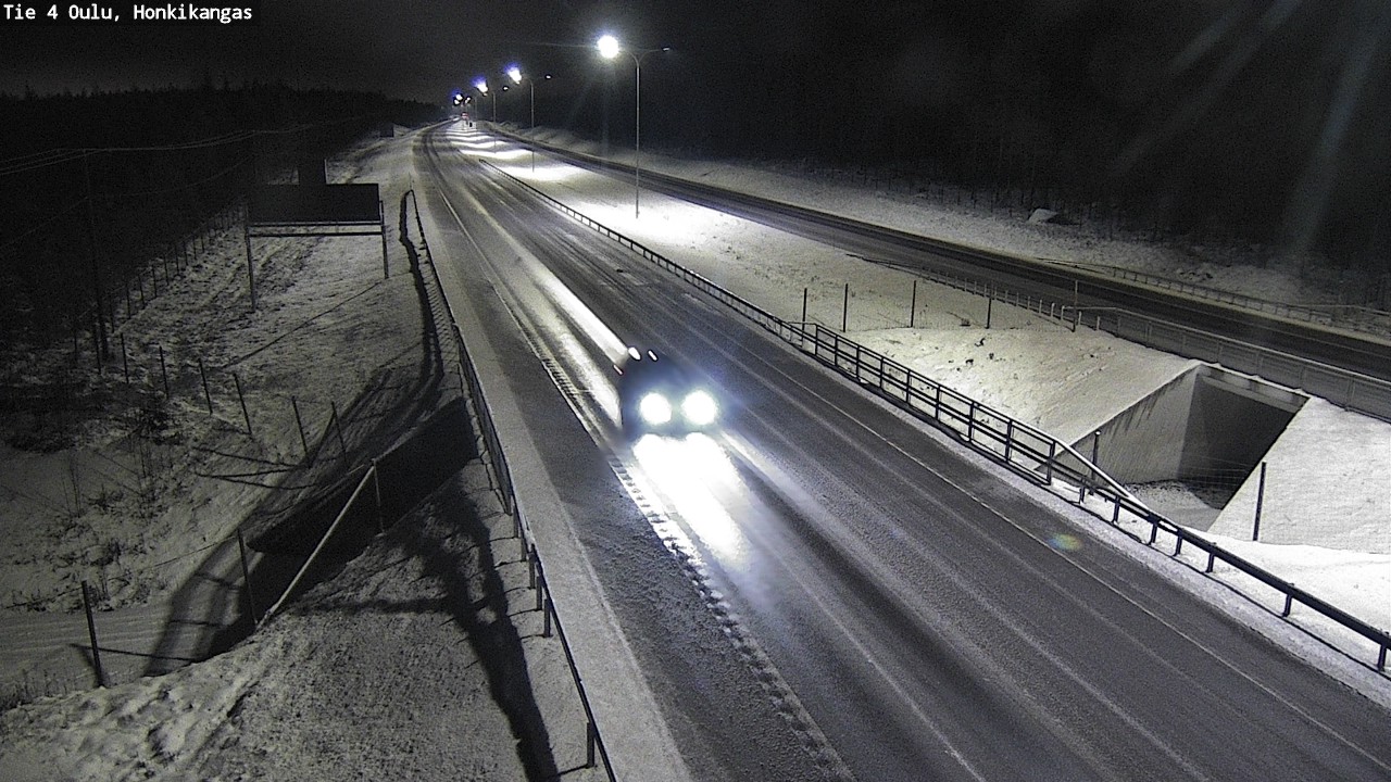 Weather Camera Image Väg 4 Oulu, Honkikangas, Oulu, Pohjois-Pohjanmaa