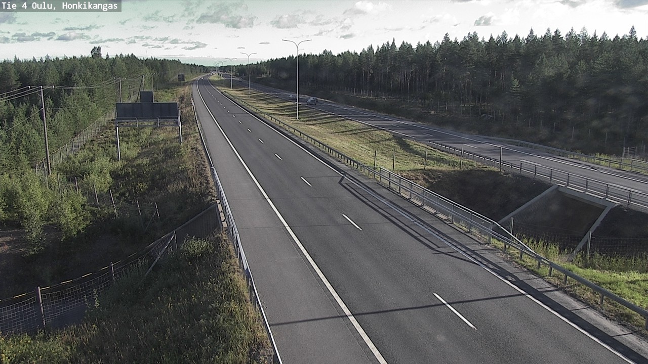 Weather Camera Image Road 4 Oulu, Honkikangas, Oulu, Pohjois-Pohjanmaa