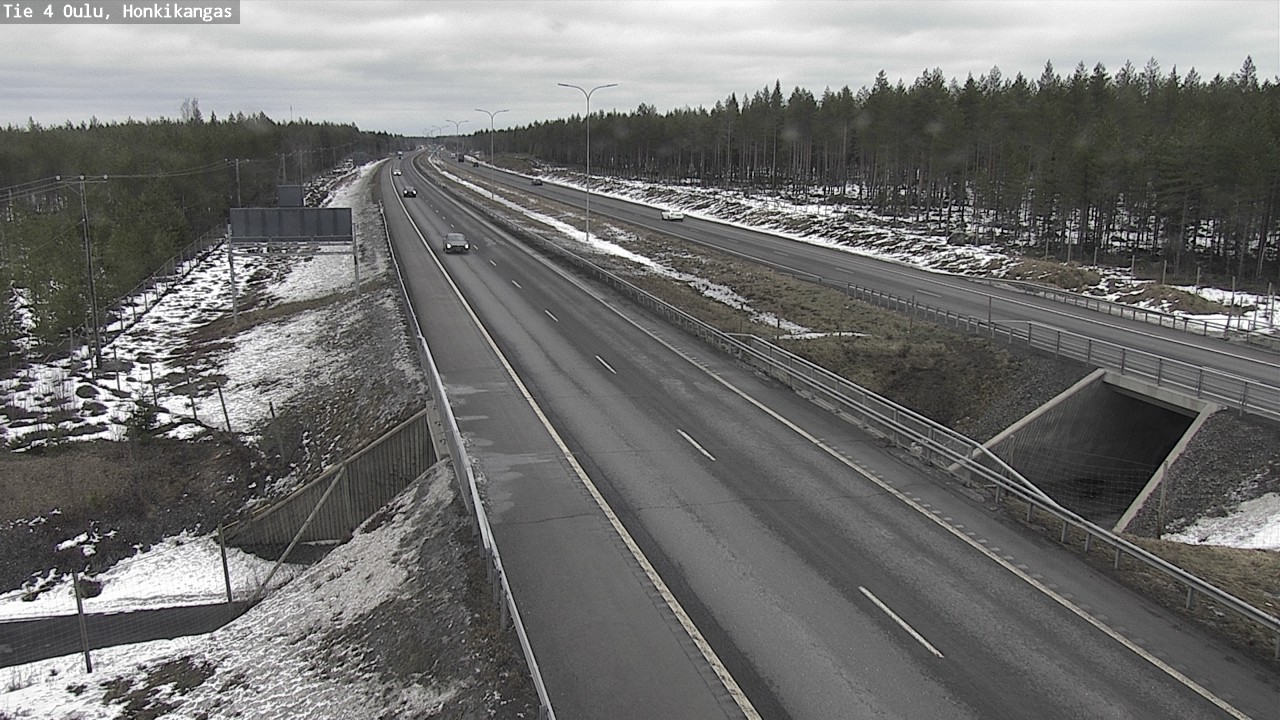 Weather Camera Image Road 4 Oulu, Honkikangas, Oulu, Pohjois-Pohjanmaa