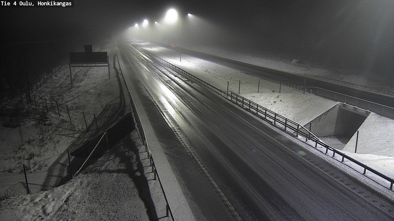 Weather Camera Image Väg 4 Oulu, Honkikangas, Oulu, Pohjois-Pohjanmaa