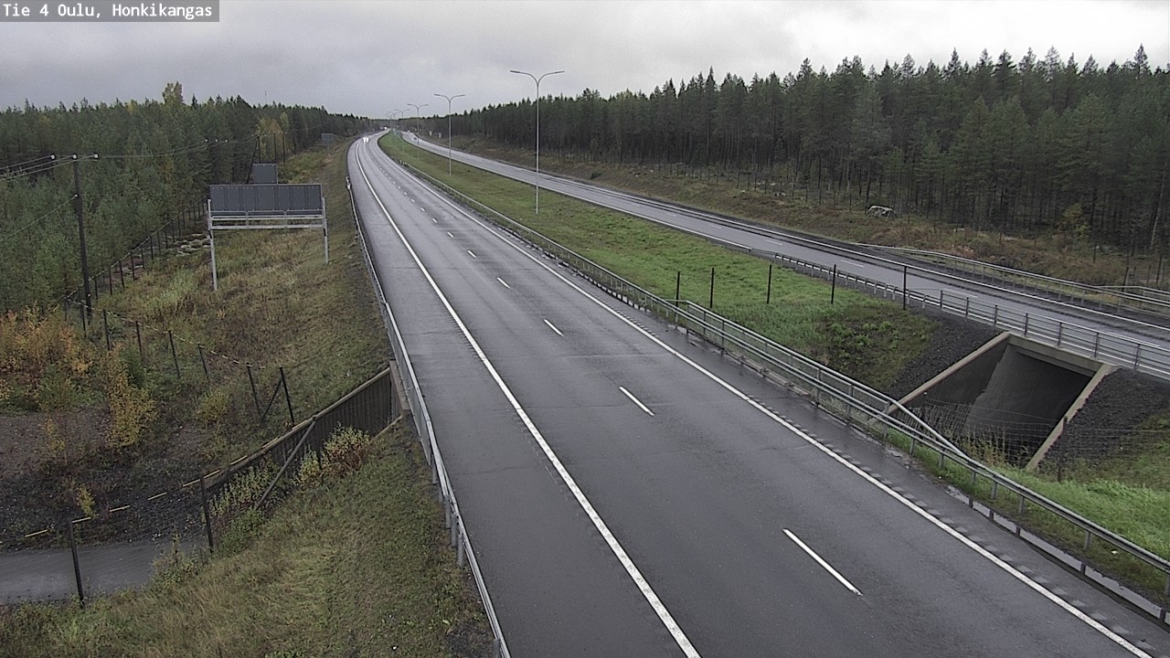 Weather Camera Image Road 4 Oulu, Honkikangas, Oulu, Pohjois-Pohjanmaa