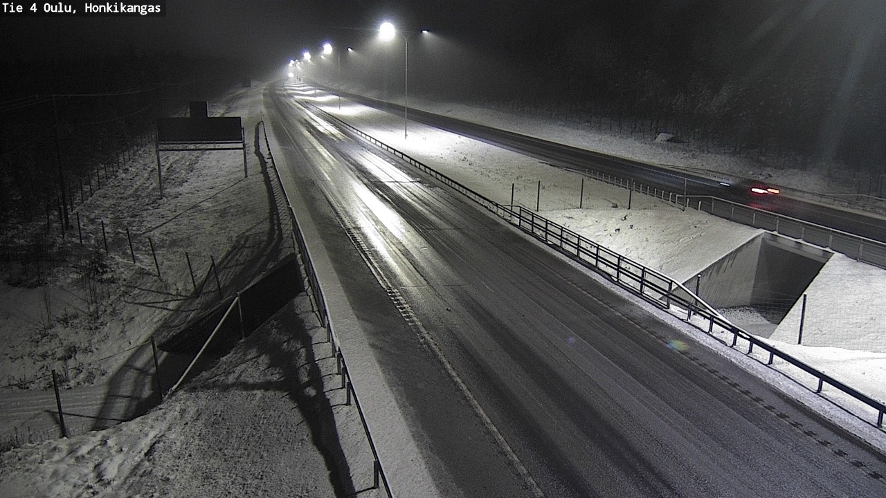 Weather Camera Image Väg 4 Oulu, Honkikangas, Oulu, Pohjois-Pohjanmaa