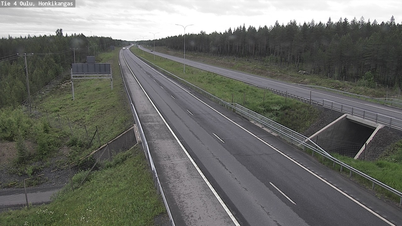 Weather Camera Image Road 4 Oulu, Honkikangas, Oulu, Pohjois-Pohjanmaa