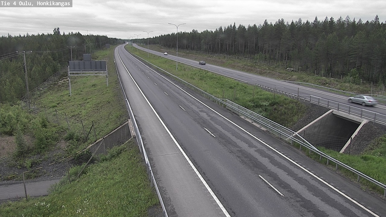 Weather Camera Image Väg 4 Oulu, Honkikangas, Oulu, Pohjois-Pohjanmaa