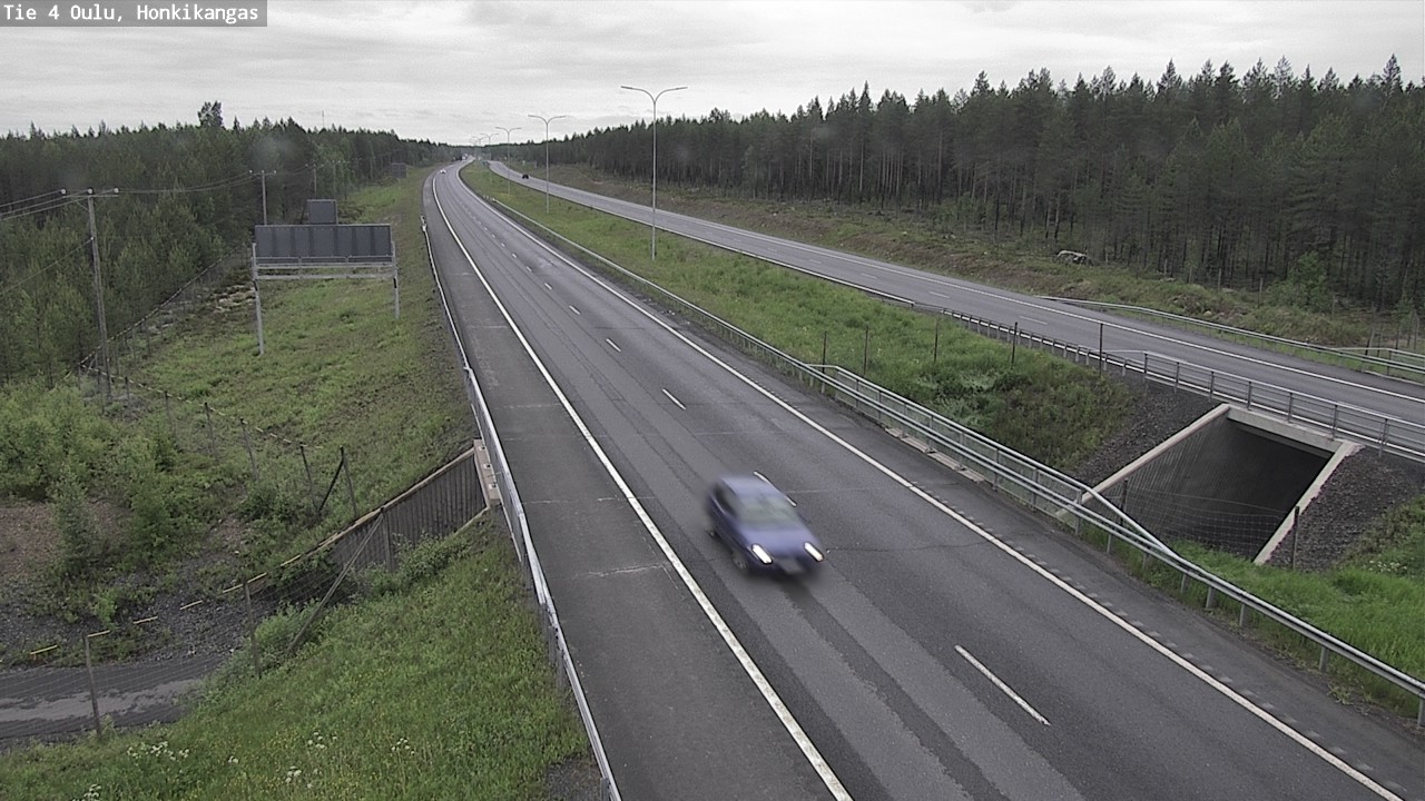 Weather Camera Image Road 4 Oulu, Honkikangas, Oulu, Pohjois-Pohjanmaa