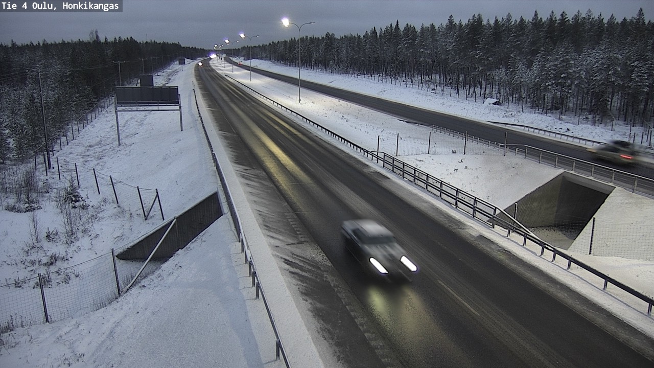 Weather Camera Image Väg 4 Oulu, Honkikangas, Oulu, Pohjois-Pohjanmaa