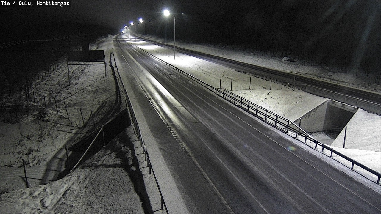 Weather Camera Image Väg 4 Oulu, Honkikangas, Oulu, Pohjois-Pohjanmaa