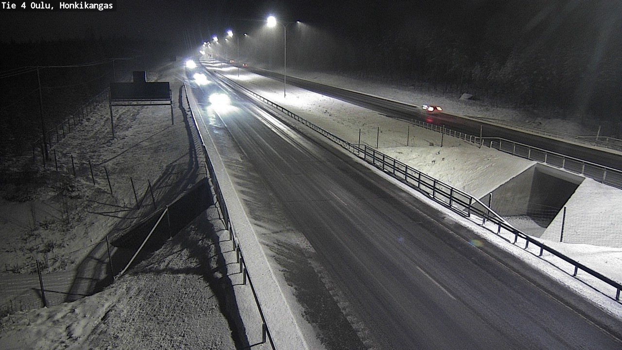 Weather Camera Image Väg 4 Oulu, Honkikangas, Oulu, Pohjois-Pohjanmaa