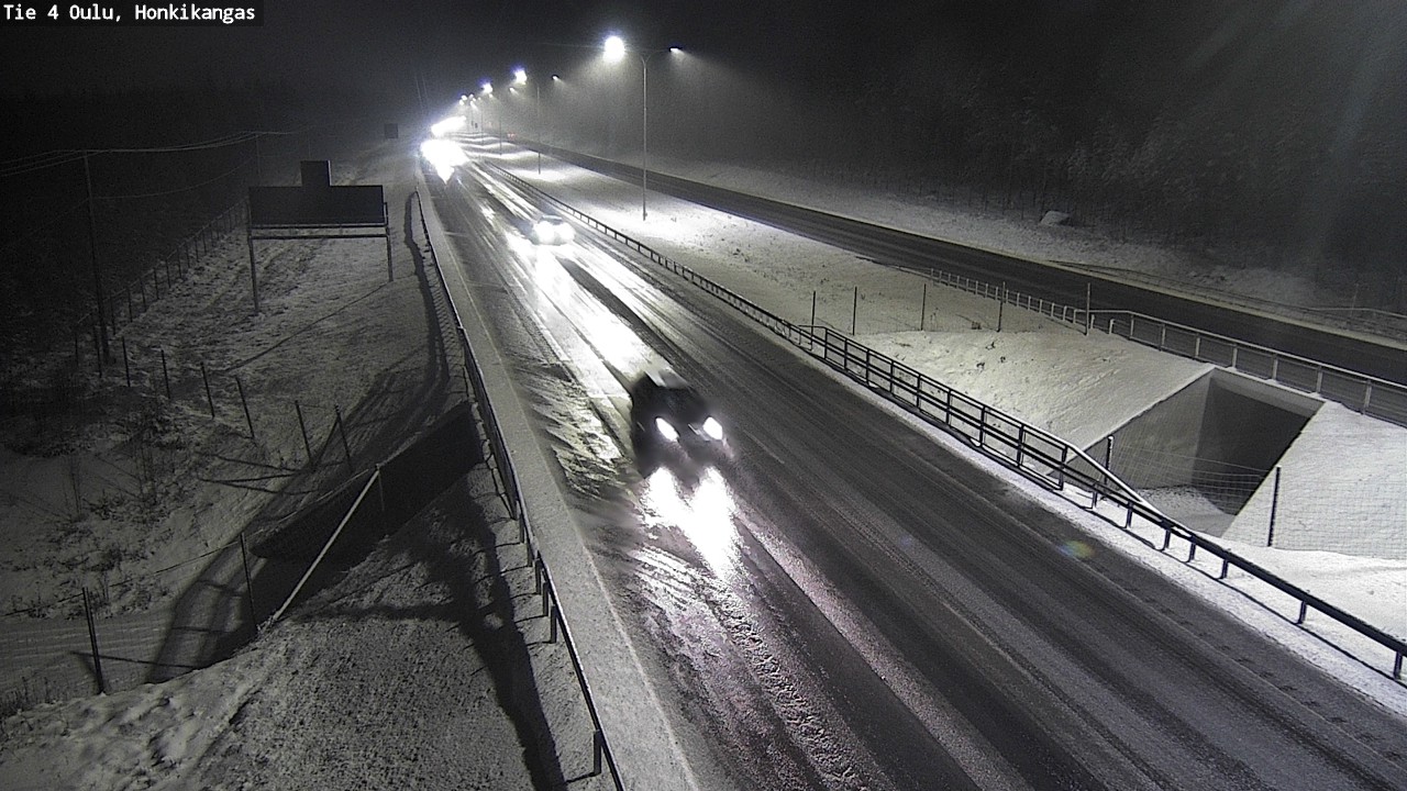 Weather Camera Image Väg 4 Oulu, Honkikangas, Oulu, Pohjois-Pohjanmaa