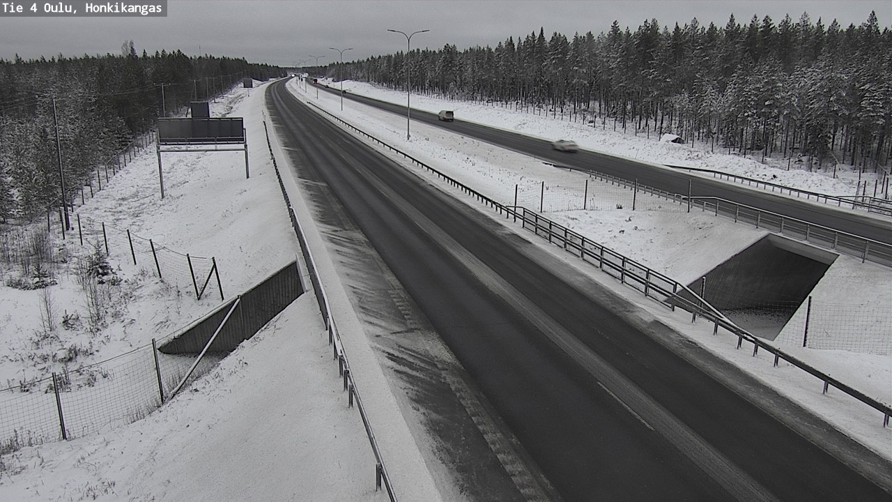 Weather Camera Image Väg 4 Oulu, Honkikangas, Oulu, Pohjois-Pohjanmaa