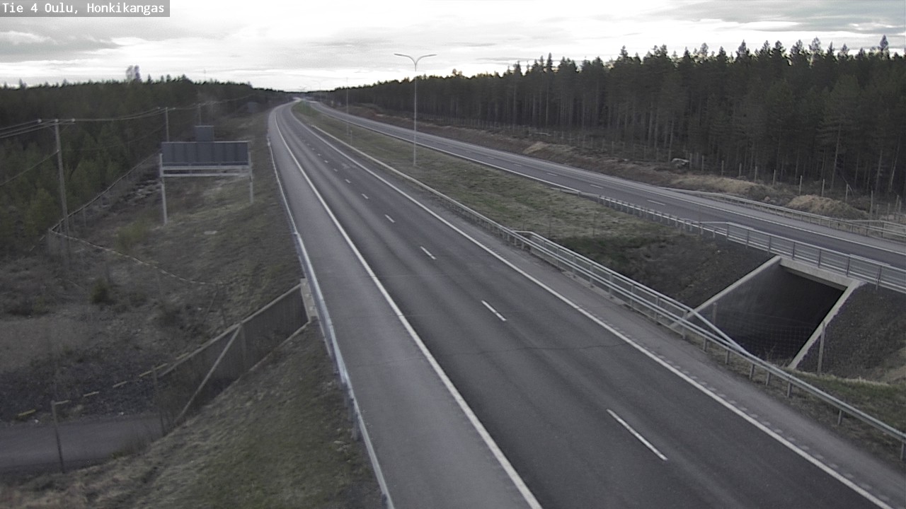 Weather Camera Image Road 4 Oulu, Honkikangas, Oulu, Pohjois-Pohjanmaa