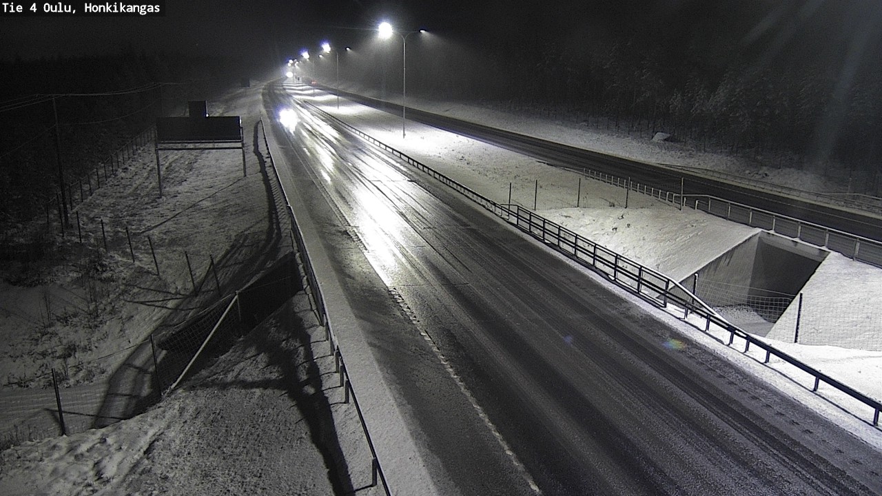 Weather Camera Image Väg 4 Oulu, Honkikangas, Oulu, Pohjois-Pohjanmaa