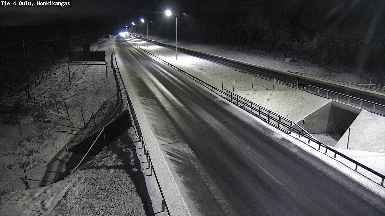 Weather Camera Image Väg 4 Oulu, Honkikangas, Oulu, Pohjois-Pohjanmaa