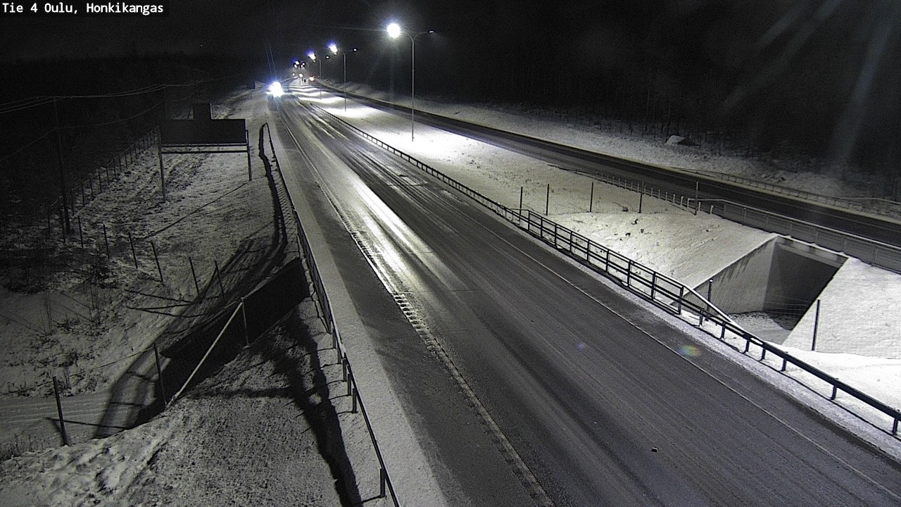Weather Camera Image Väg 4 Oulu, Honkikangas, Oulu, Pohjois-Pohjanmaa