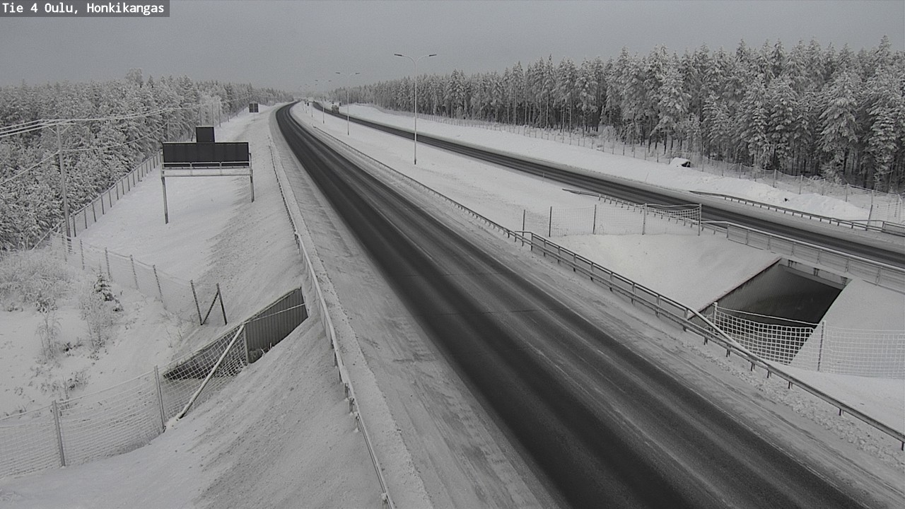 Weather Camera Image Väg 4 Oulu, Honkikangas, Oulu, Pohjois-Pohjanmaa