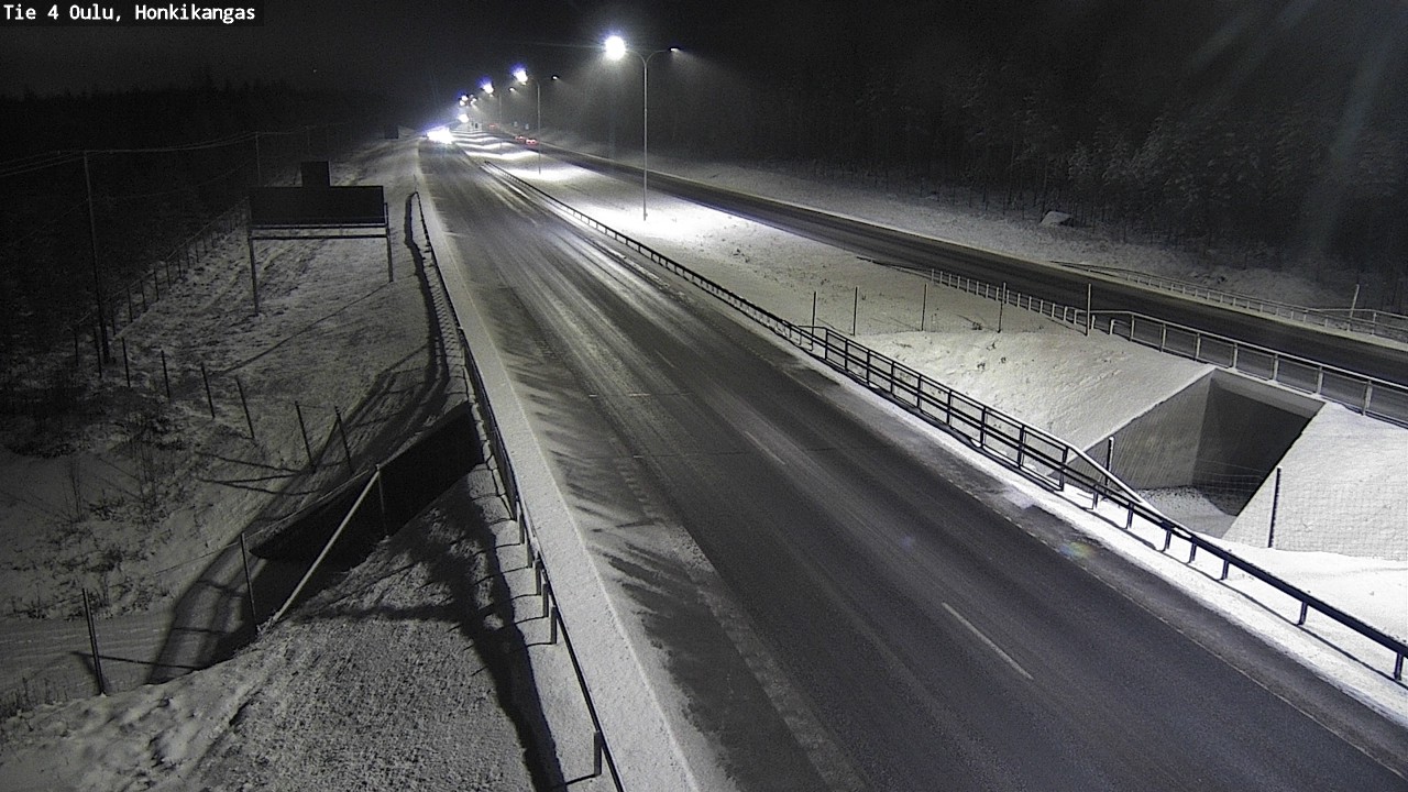 Weather Camera Image Väg 4 Oulu, Honkikangas, Oulu, Pohjois-Pohjanmaa