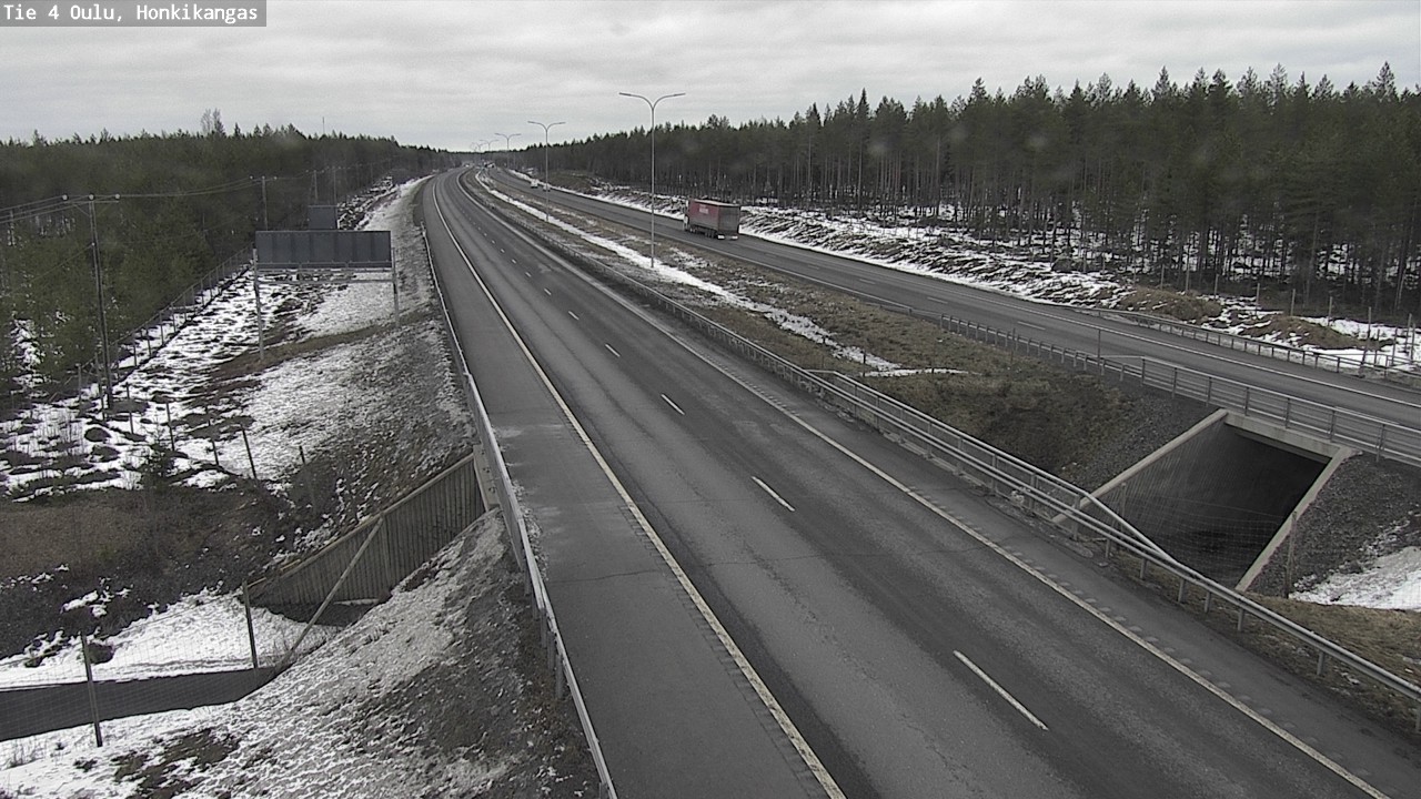 Weather Camera Image Road 4 Oulu, Honkikangas, Oulu, Pohjois-Pohjanmaa