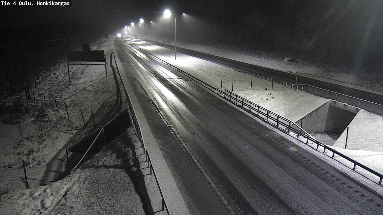 Weather Camera Image Väg 4 Oulu, Honkikangas, Oulu, Pohjois-Pohjanmaa