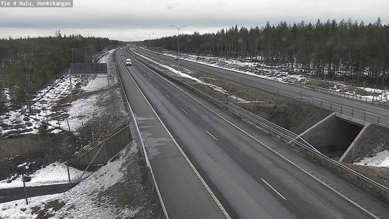 Weather Camera Image Road 4 Oulu, Honkikangas, Oulu, Pohjois-Pohjanmaa