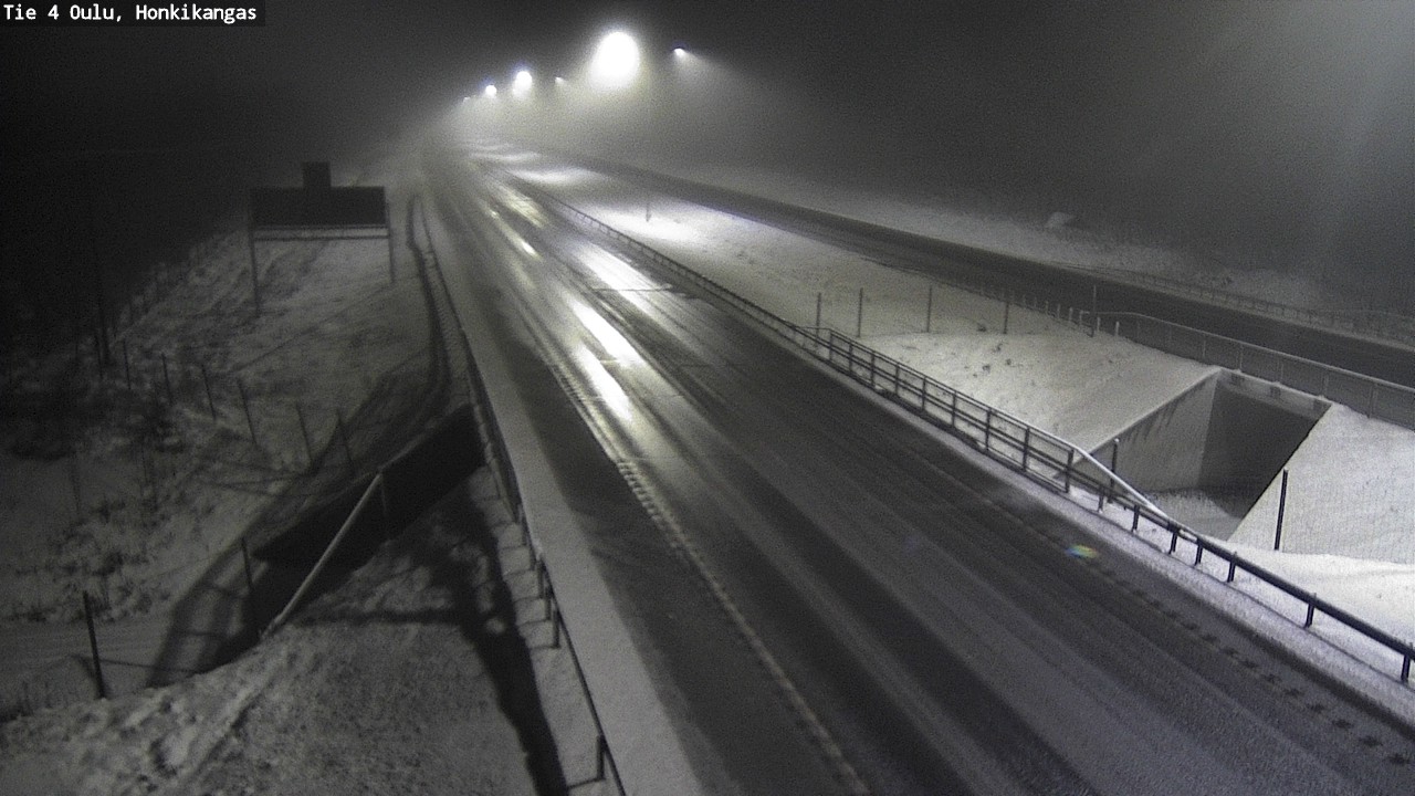 Weather Camera Image Väg 4 Oulu, Honkikangas, Oulu, Pohjois-Pohjanmaa