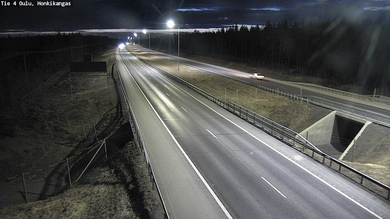 Weather Camera Image Väg 4 Oulu, Honkikangas, Oulu, Pohjois-Pohjanmaa
