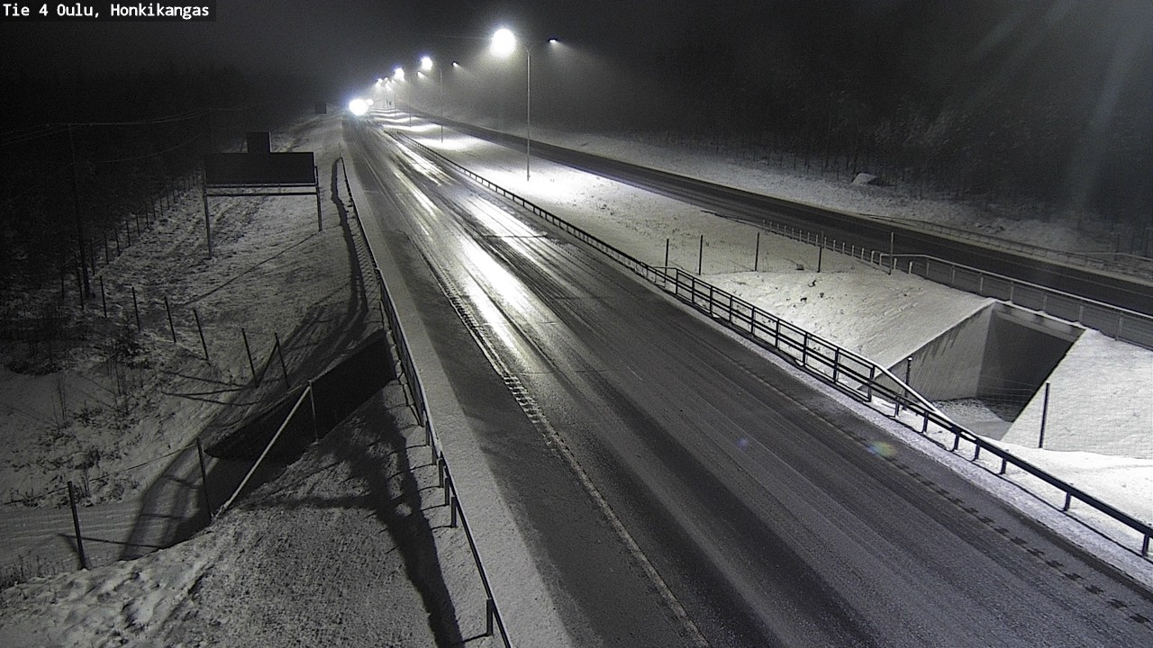 Weather Camera Image Väg 4 Oulu, Honkikangas, Oulu, Pohjois-Pohjanmaa