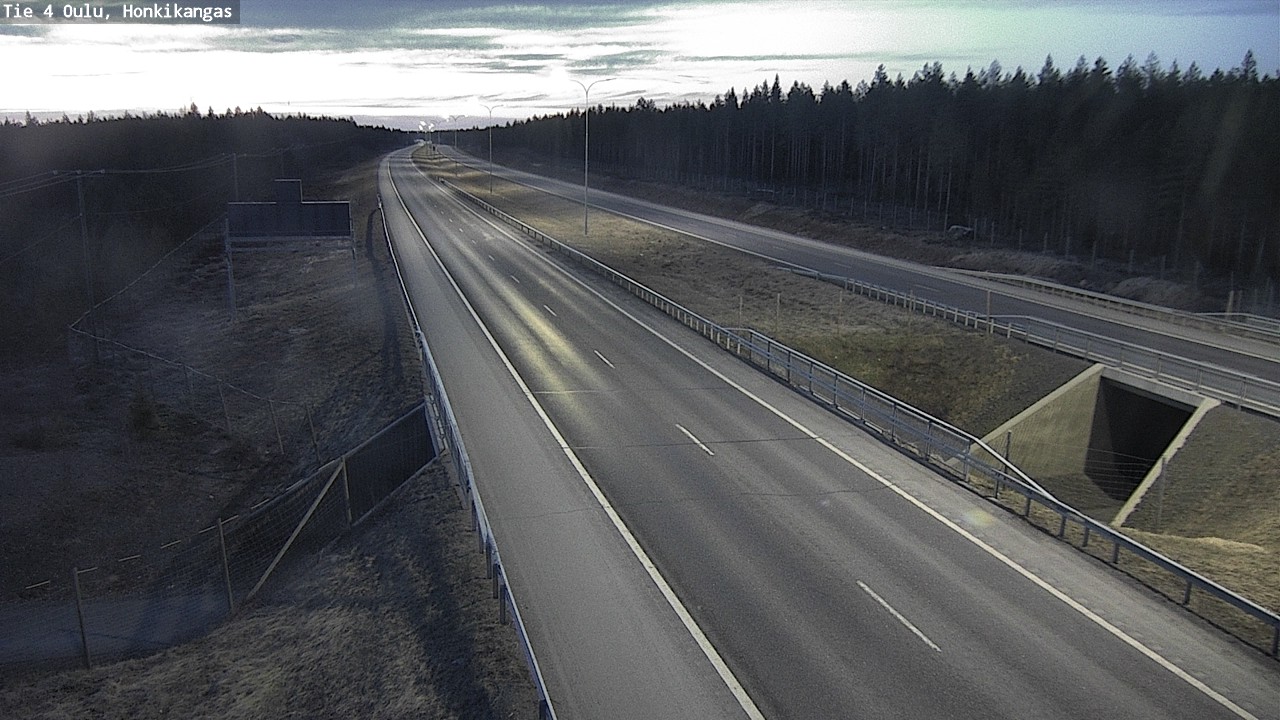 Weather Camera Image Road 4 Oulu, Honkikangas, Oulu, Pohjois-Pohjanmaa