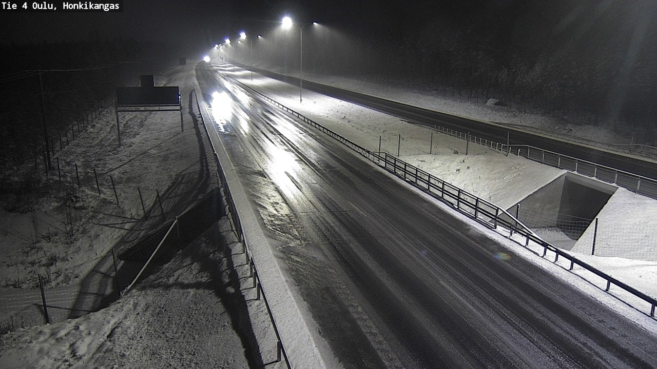 Weather Camera Image Väg 4 Oulu, Honkikangas, Oulu, Pohjois-Pohjanmaa
