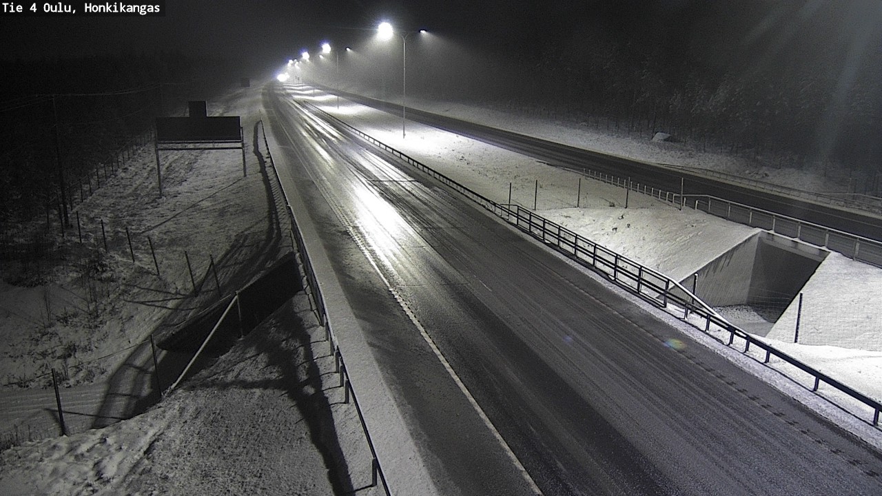 Weather Camera Image Väg 4 Oulu, Honkikangas, Oulu, Pohjois-Pohjanmaa