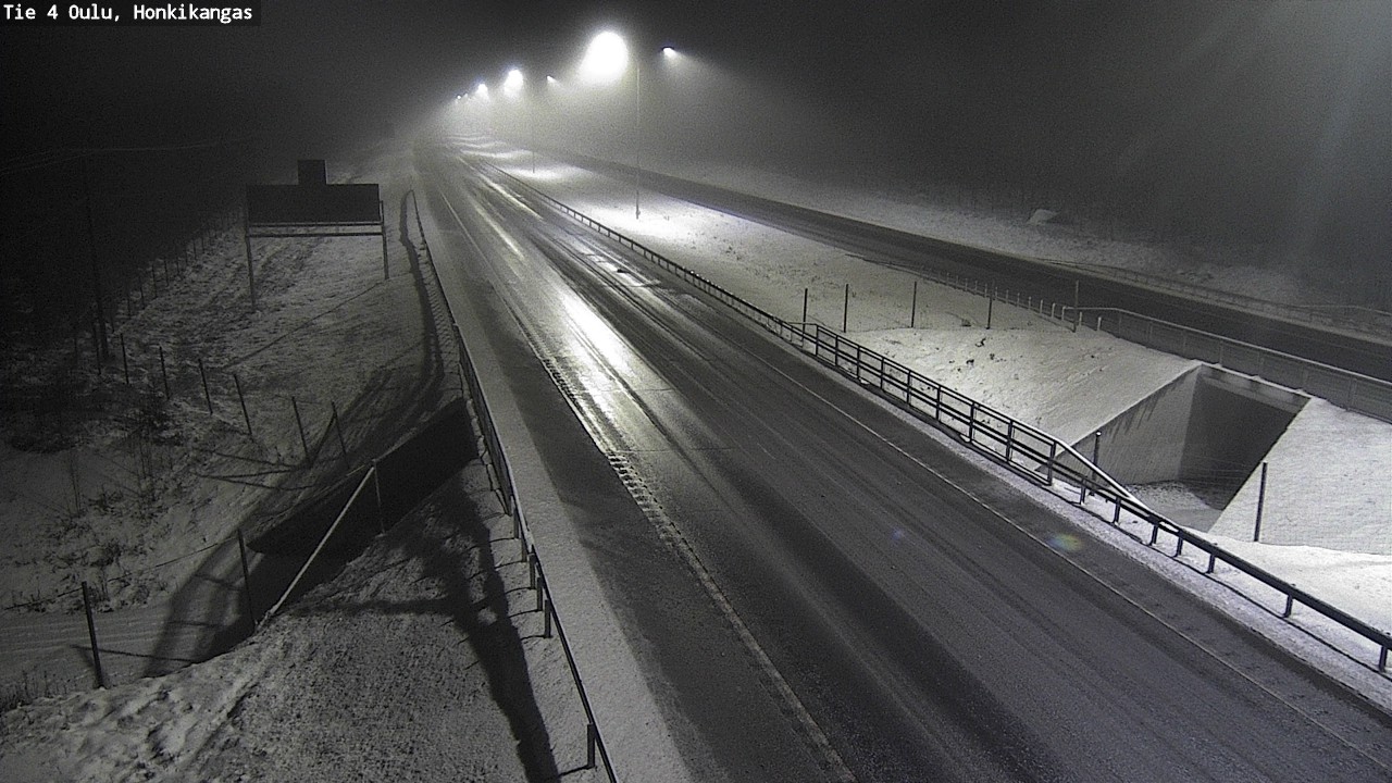 Weather Camera Image Väg 4 Oulu, Honkikangas, Oulu, Pohjois-Pohjanmaa