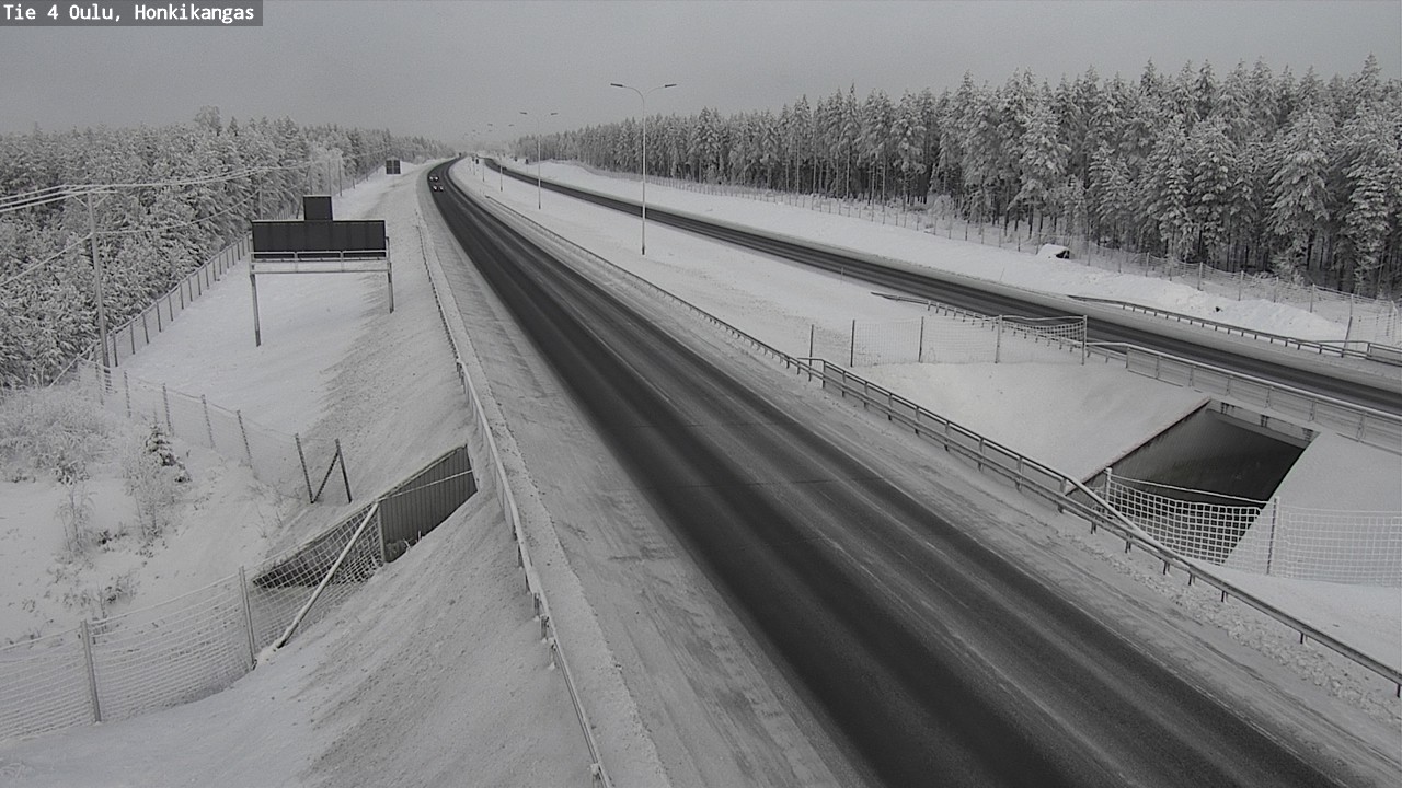 Weather Camera Image Väg 4 Oulu, Honkikangas, Oulu, Pohjois-Pohjanmaa