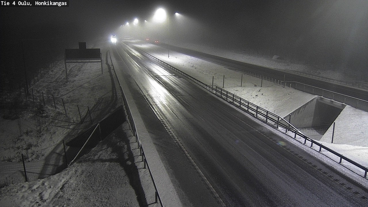 Weather Camera Image Väg 4 Oulu, Honkikangas, Oulu, Pohjois-Pohjanmaa