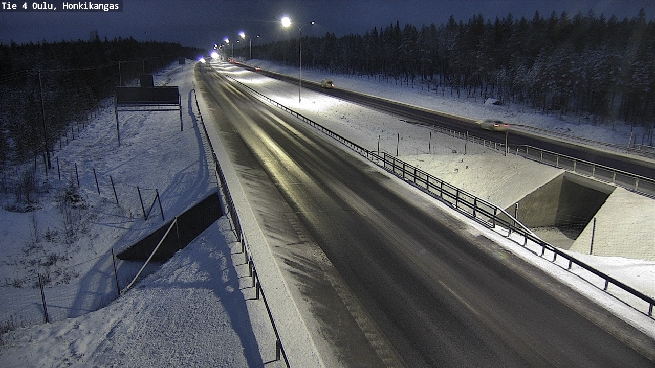 Weather Camera Image Väg 4 Oulu, Honkikangas, Oulu, Pohjois-Pohjanmaa